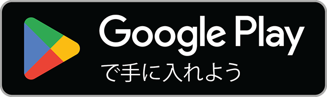 Импорт и перепродажа трансграничного логотипа ЕС в Google Play с текстом на японском языке под ним. На логотипе есть красочная треугольная кнопка воспроизведения.